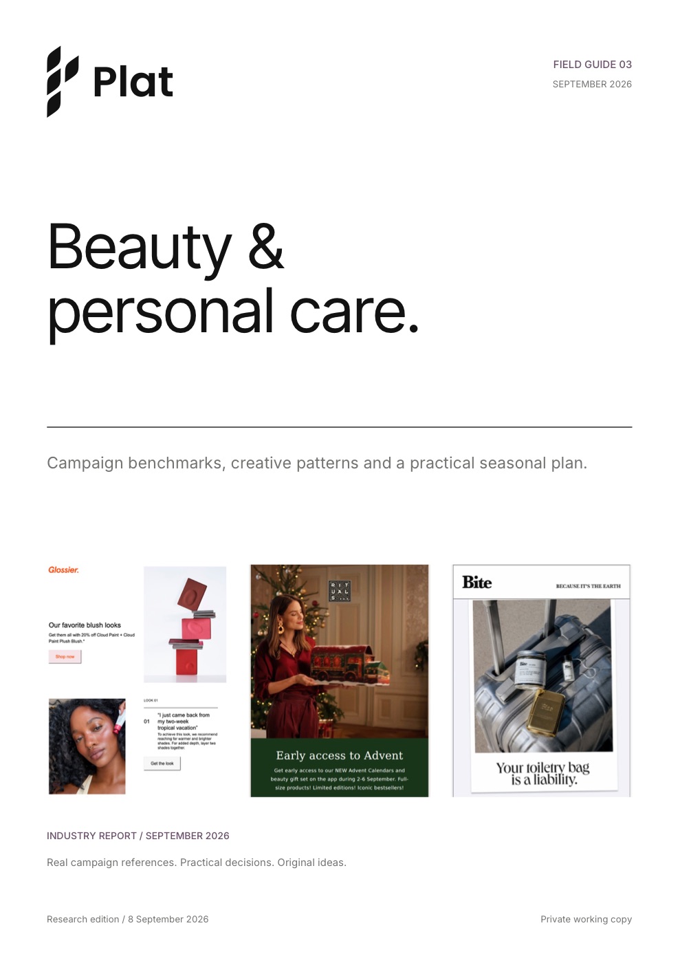 Cover of Beauty & Personal Care Benchmarks